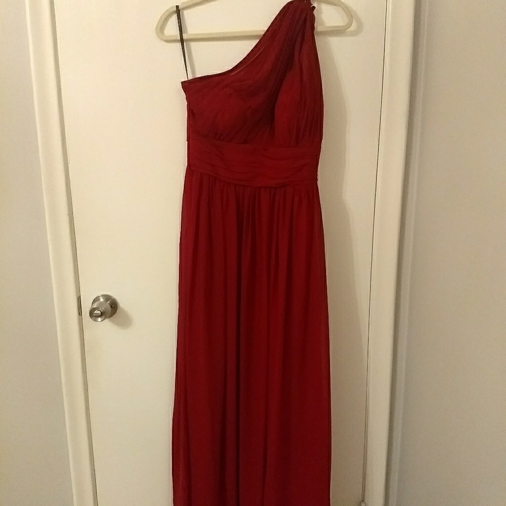 One Shoulder Illusion Dress Bridesmaids